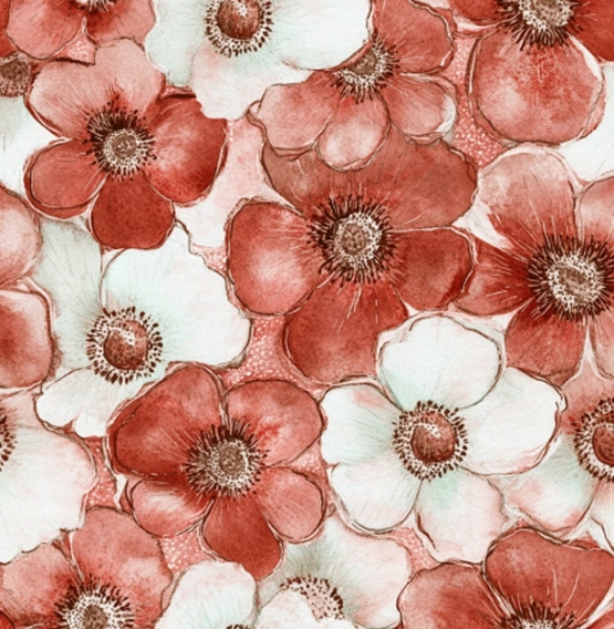 27900-11TR ''Floral Simplicity'' print