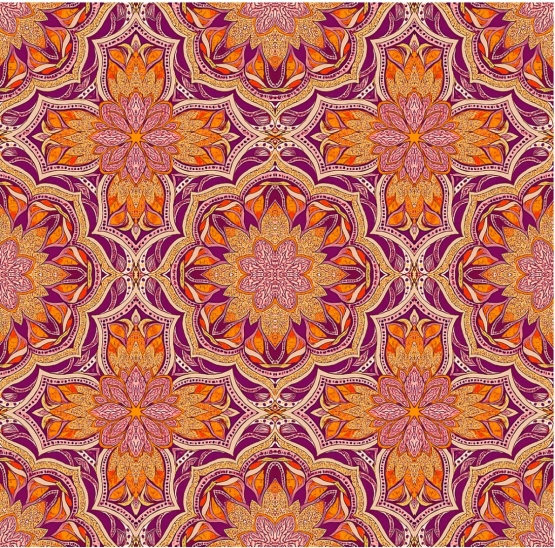 27862-13VW Kaleidoscope'' print