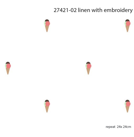 27421-02 ''Tiny Icecream'' Embroidery