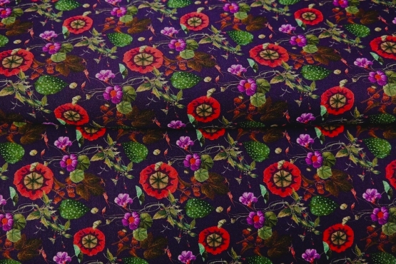 26807-14VI “Winter Bloom” Viscose-jersey print
