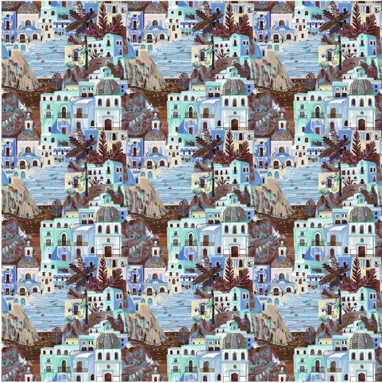 27856-09VW ''Riviera Coastline'' print