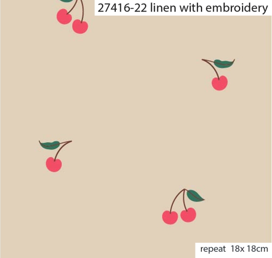 27416-22 ''Tiny Cherry'' Embroidery