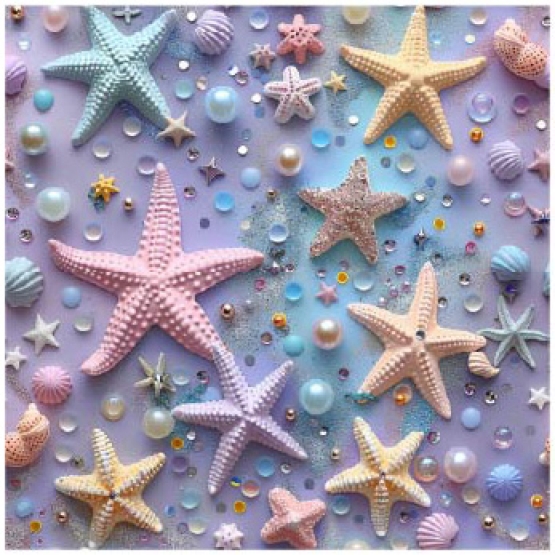 27212-14TR ''Starry Starfish'' print