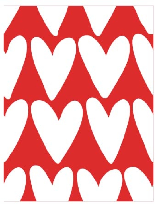 27962-11FT ''Heart Shape'' print