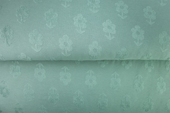 19750-109 ''Vintage Blue'' Jaquard Flowers