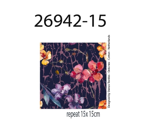 26942-15 "Sunblush Bloom" print