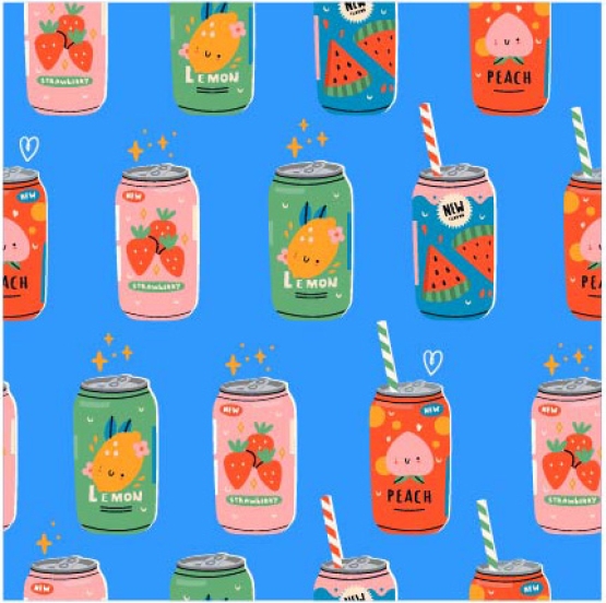 27206-09TR ''Soda Cans'' print