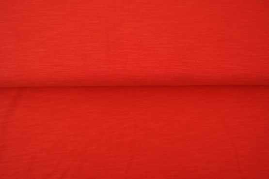 10480-11 (Bright Red) Cotton Frame (Slub) Jersey