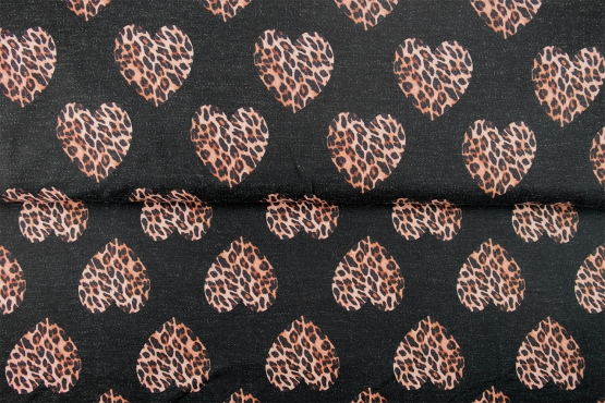 26520-20 ''Big Leopard Hearts'' FT-print
