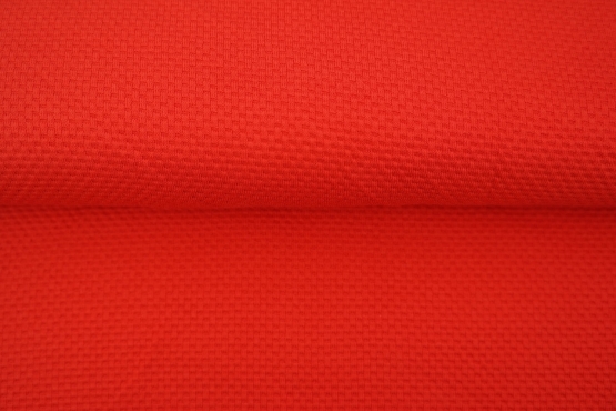 10280-11 (Bright Red) Cotton Waffle Knit