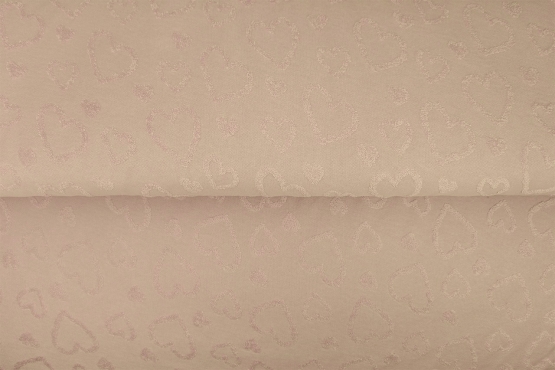 19753-23 ''Beige'' Jaquard Hearts