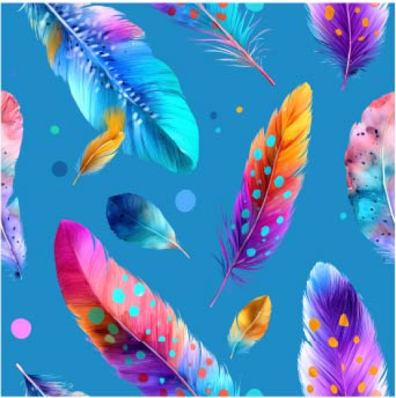 27241-09TR ''Magic Feathers'' print