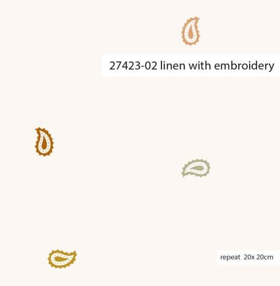 27423-02 ''Tiny Paisley'' Embroidery
