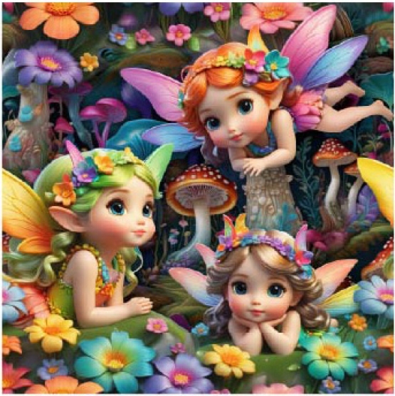 27240TR ''Magic Elves'' print