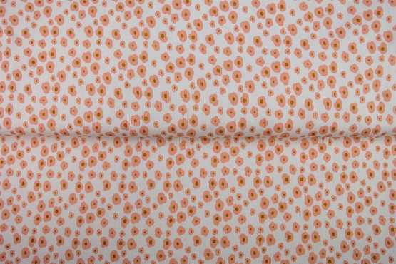 26356-02 ''Floral Outlines'' Rib Jersey Print