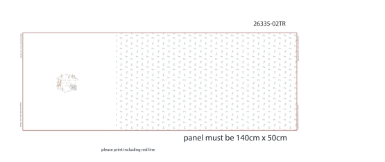 26335-02 "Cute Safari'' Baby Panel