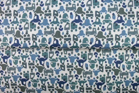 26314-02 ''Heavy Traffic'' Rib Jersey print