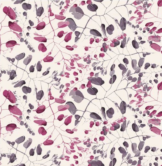 27420-12LI ''Purple Leaves'' print