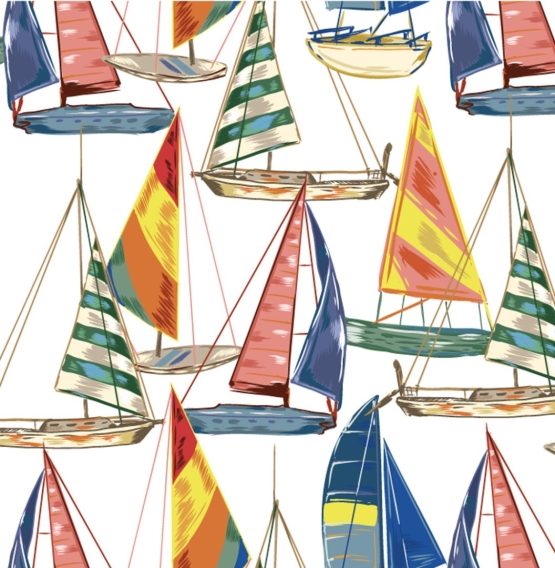 27924-02TR ''Sailboats'' print