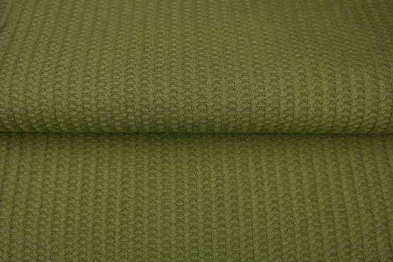 10270-106 (Dark Army) Big Waffle Knit