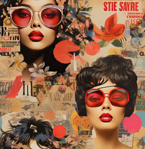 27932-11TR ''Lovely Ladies'' print