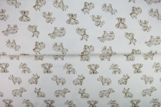 26343-22TR ''Beige Zoo'' print