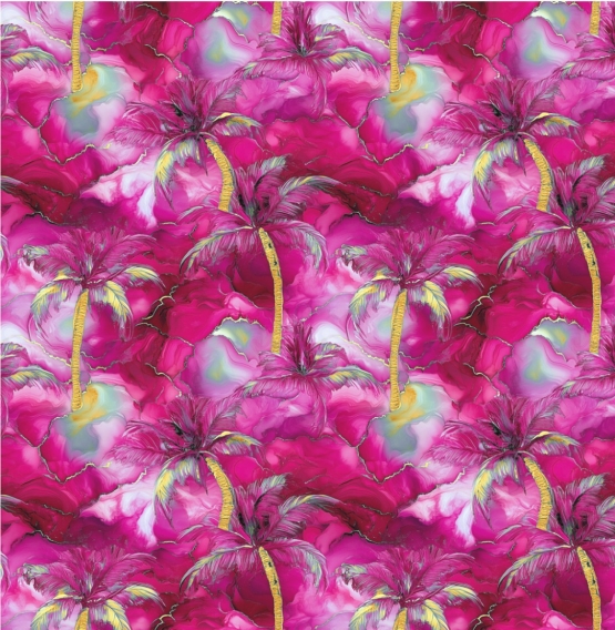 27755-12CV ''Electric Palmtree'' print