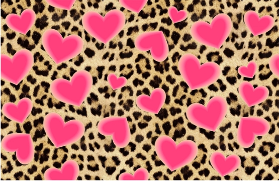 27871-12TR ''Funky Hearts'' print