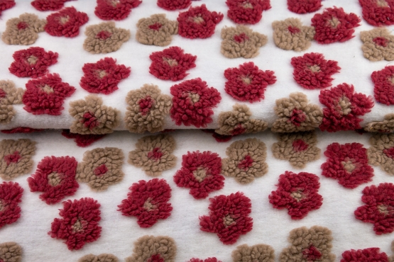 19756 "multi color flower teddy"