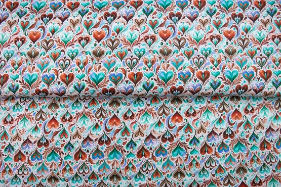 26557-33FT ''Popping Hearts'' print