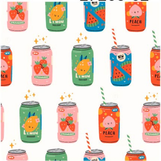 27206-02TR ''Soda Cans'' print