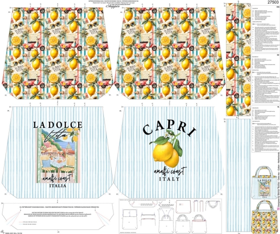 27503 ''La Dolce Vita'' Bag Panel