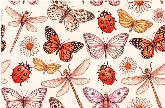 27607-11PL ''Interesting Insects'' print