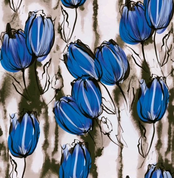 27918-09TR ''Solitulips'' print