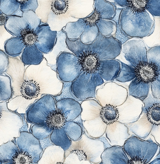 27400-09LI ''Simplistic Flower'' print