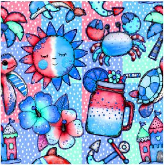 27552-09 ''Day At The Beach'' print