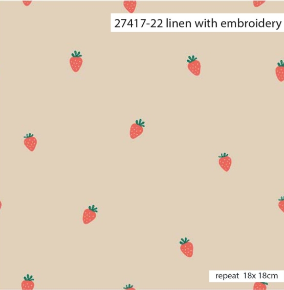 27417-22 ''Tiny Strawberry'' Embroidery