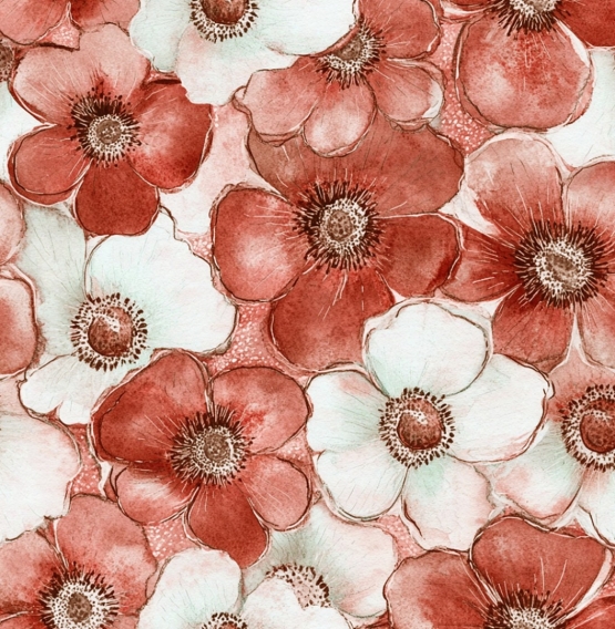 27400-11LI ''Simplistic Flower'' print