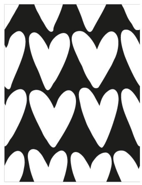 27962-20FT ''Heart Shape'' print
