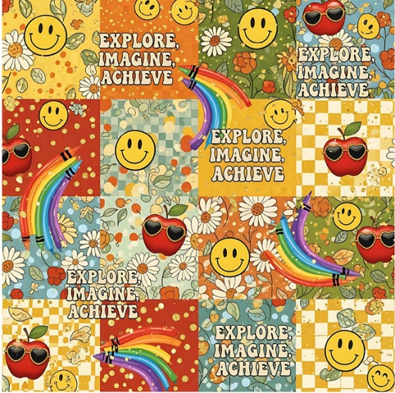 27269TR ''Happy 70's'' print