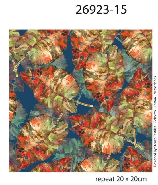 26923-15 ''Nocturnal Forest'' allover print