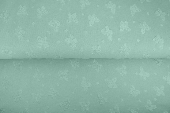 19751-109 ''Vintage Blue'' Jaquard Butterflies