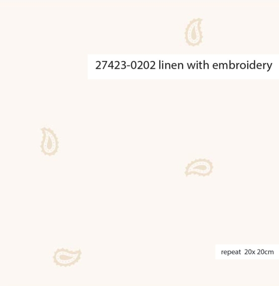27423-0202 ''Tiny Paisley'' Embroidery