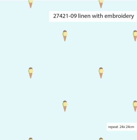 27421-09 ''Tiny Icecream'' Embroidery
