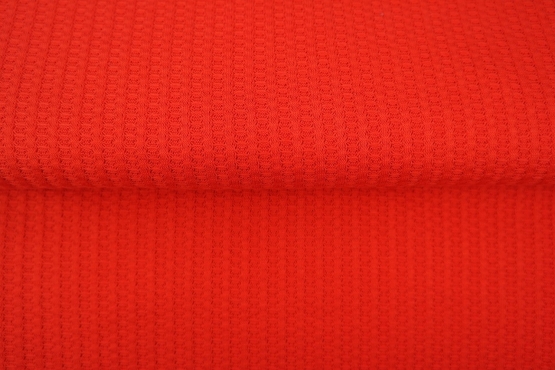 10270-11 (Bright Red) Big Waffle Knit